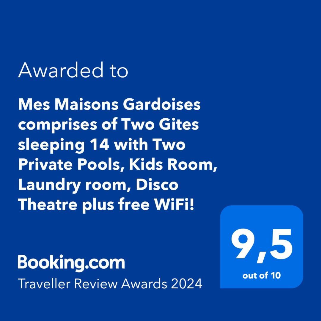 Mes Maisons Gardoises, Two Gites Sleeping 13 With Two Private Pools, Kids Room, Laundry, Disco, Free Wifi, Linen And Dog'S Are Welcome Gagnières Zewnętrze zdjęcie